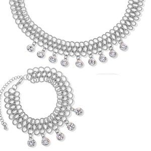 Silver Necklace - Crush Necklace and Bracelet set